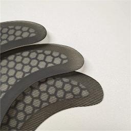UPSURF-Fibreglass Honeycomb Short Board Fins, Tri Quilhas Single Tabs Fin, Fin G5 Tamanho, Fibreglass, M, Cor Cinza - Image 4