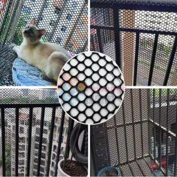 Tewango-Plástico Mesh Anti-Falling Safety Fence Net, Pet Mat, Janela Varanda e Escadas, Protective Cat Net, Free Cut, 1.64x16.4ft - Image 6