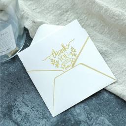Envelopes para convite, festa de casamento, cartões de visita, presente, envelope, pérola, branco, vintage, 100mm x 80mm, 10 peças - Image 3