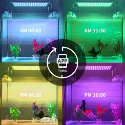 Suporte de iluminação de led para aquário, plantas marinhas, rgb, luzes led para aquário, tanque de peixes, 30-80cm, 60cm, 70cm, 50cm - Image 5