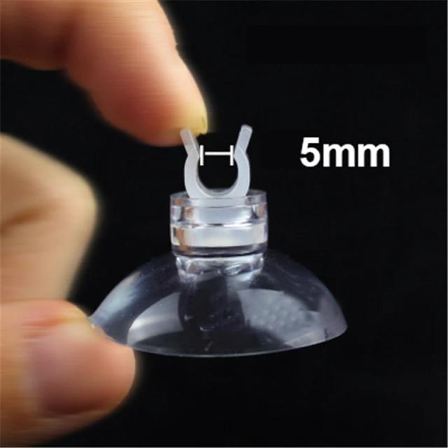 Suporte de Copo de Sucção para Aquário - Kit com 5 Peças para Fixação de Tubos, Bombas, Mangueiras e Acessórios