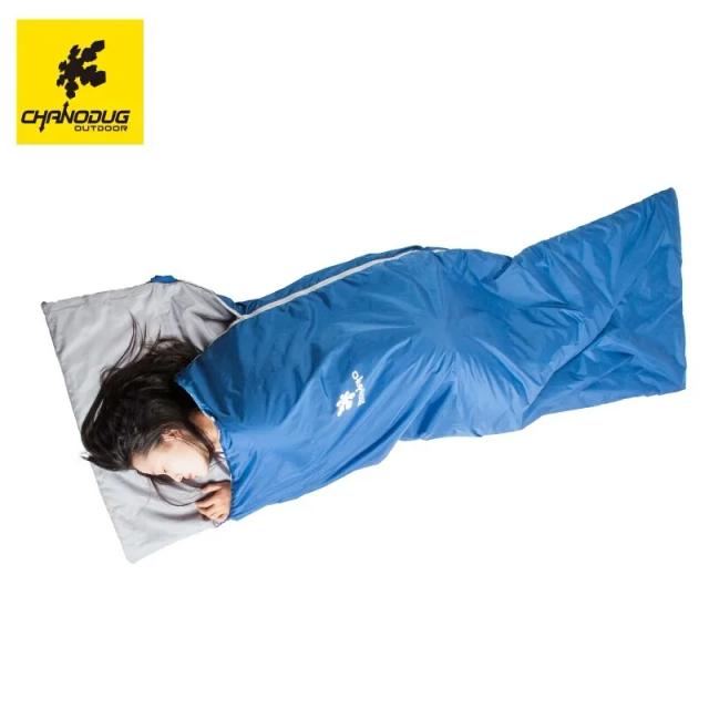 Saco de Dormir Adulto Chanocavado Ultra Leve e À Prova D'Água para Caminhadas na Primavera e Outono com Capuz Envelope
