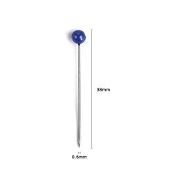 Alfinetes de costura multi-cores com cabeça de pérola redonda, pinos de costura para casamentos, corsage, floriculturas, costura com caixa, 38mm, 100/200 peças - Image 5