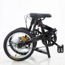 Bicicleta dobrável com freio a disco, bicicleta ultra leve, portátil, pequeno, estudante, homens e mulheres, velocidade única, 16 polegadas - Image 3