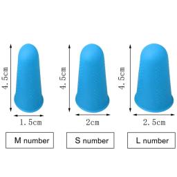 Multifuncional dedal de silicone para bordado bordado, Finger Protector, Sleeve Cover Caps, Ferramentas de costura, 3 pcs, 5pcs - Image 2