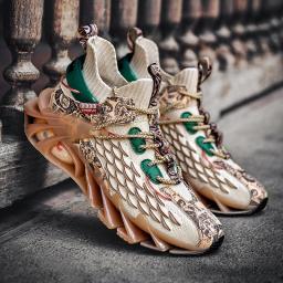 Tênis de plataforma casual masculino, tênis masculino, mocassins de lâmina, tênis de corrida masculino, designer de luxo, moda - Image 2