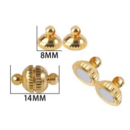Fechos magnéticos fortes de aço inoxidável, fechos para pulseira de couro, conectores para fazer jóias para iniciantes colar - Image 4