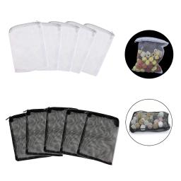 5Pcs Sacos de Filtro Do Tanque de Peixes de Aquário Mídia Filtro de Rede de Malha Sacos com Zíper para Peletizada Carvão Ativo Bio Bolas Anéis de Cerâmica - Image 1