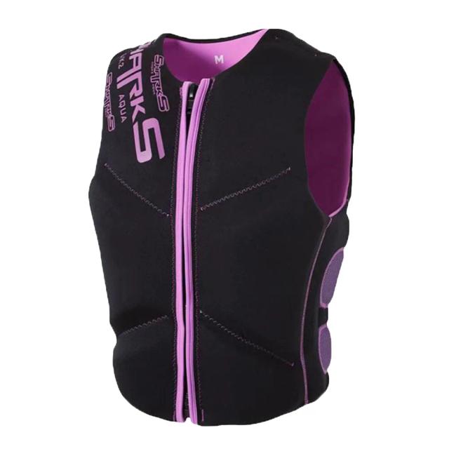 Colete Salva-Vidas Adulto em Neoprene Portátil: Segurança e Flutuabilidade para Natação, Barco, Surf e Rafting em Esportes Aquáticos