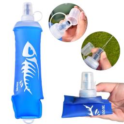 500ml dobrável silicone macio balão dobrável garrafas de água esporte ao ar livre correndo viajar caminhadas acampamento escalada hidratação - Image 2