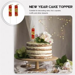 Adorável Bolo De Aniversário Ornamento, Favores De Festa, Sobremesa Topper, Inserir Cartões, Festa Festival, 10Pcs - Image 4