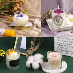 Pavio para velas, 500g/1000g, cera de soja natural embalada diy, suprimentos de vela sem fumaça, pavio para vela de cera de soja artesanal - Image 4