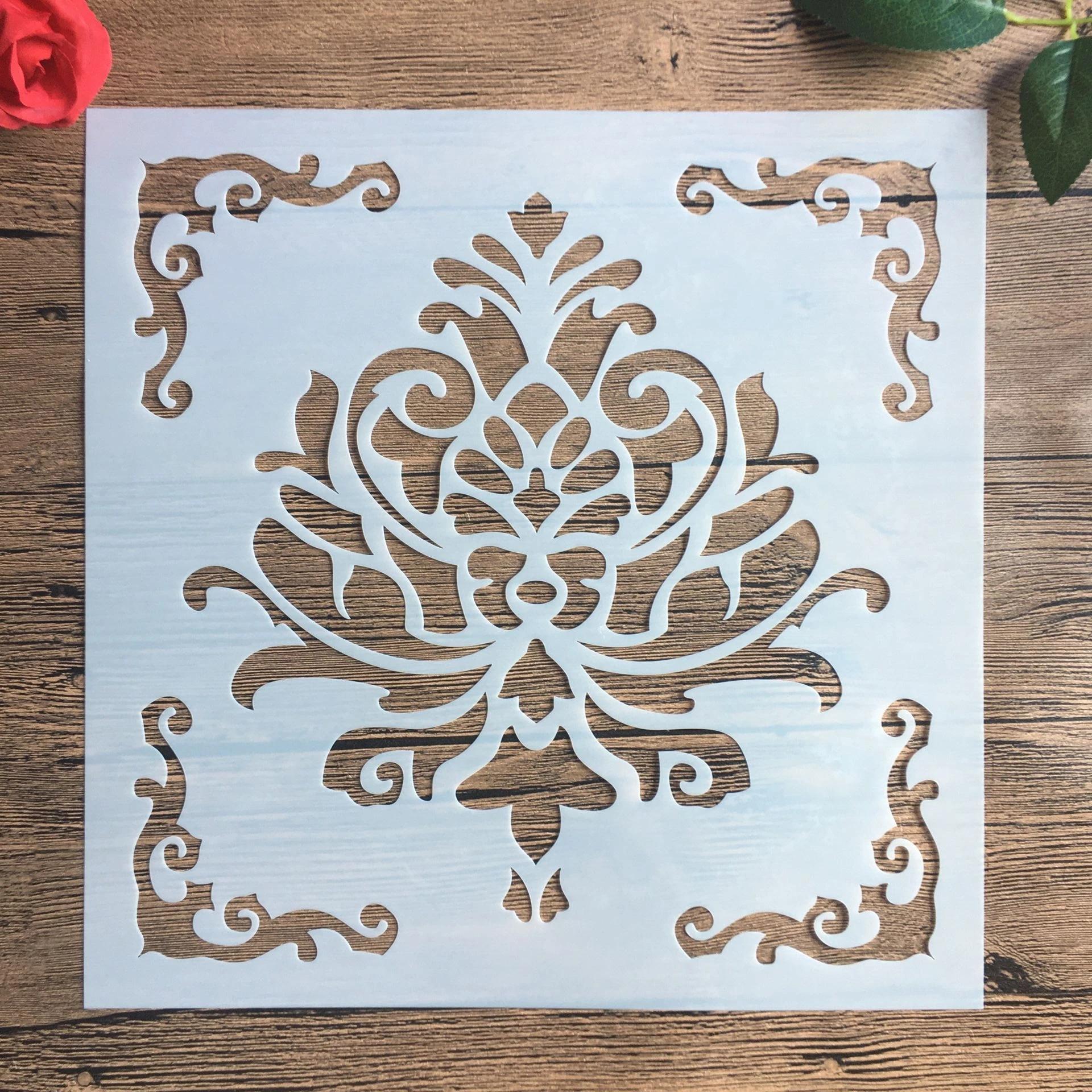 30*30 cm diy artesanato mandala estêncil para pintura de xilogravura, scrapbook arte de parede carimbo decoração álbum cartão de papel em relevo - Image 1