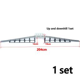 Modelo de trilho de trem da cidade em linha reta curvado macio flexível interruptor uphill faixas montadas blocos de construção diy brinquedo de construção - Image 5