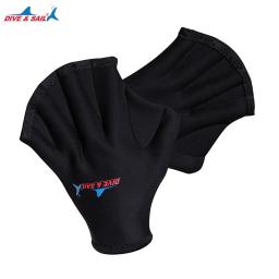 Sapo typ luvas de natação mergulho nadadeiras mão formação dedo webbed luva webbed luvas paddle esportes aquáticos - Image 6