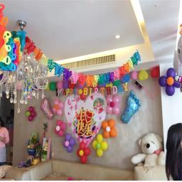 Cortina decorativa para festas de aniversário, guirlanda de borboleta, flores, bandeira, feliz aniversário, casamento, lembrança, chá de bebê, 6z, 3m - Image 3