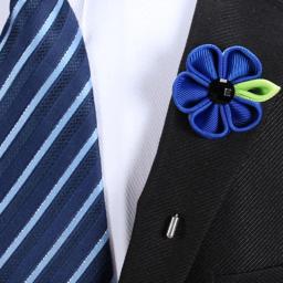 Alfinete de flor de lapela vintage artesanal masculino, broche para casamento, terno de negócio, decoração de vestido, corsage, boutonniere - Image 6