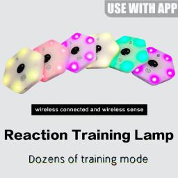 【qualagem】cabeça de treinamento de reação lâmpada de luz velocidade agilidade equipamento de resposta boxe reagir sensorial agile fitlight blazepod kendo - Image 1