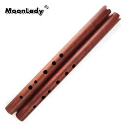 Flauta Vertical Quena com Saco, G Key, Sândalo Vermelho, Instrumento de Sopros, Instrumento Musical Indiano, Dalbergia - Image 2