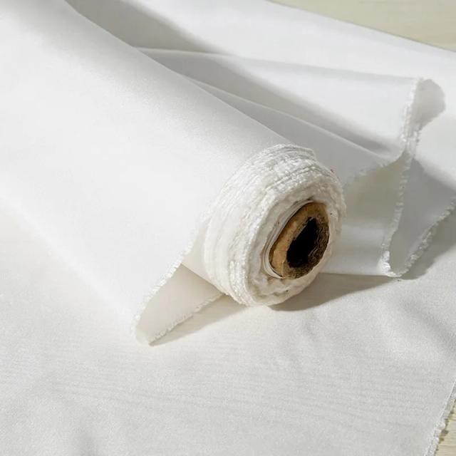 Tecido de seda pura off-white 6mm para pintura e tingimento DIY - 100% natural Habutai