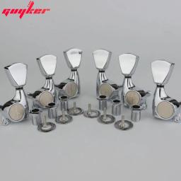 Guyker-Cabeças de máquina de guitarra para guitarra elétrica, selado afinação chave Pegs, Tuners trapézio botão definido para LP SG, 3R3L, 1:21 - Image 3