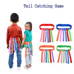 Crianças ao ar livre engraçado jogo captura cauda equipamentos de treinamento brinquedos para crianças adulto jardim de infância meninos meninas de trabalho em equipe jogo esporte brinquedo - Image 1