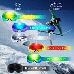 Copozz esportes ao ar livre óculos de esqui proteção uv400 máscara de esqui masculino feminino anti-nevoeiro grande rosto óculos de neve snowboard esqui - Image 6