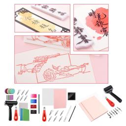 Kit De Fabricação De Carimbo De Borracha, Esculpindo Blocos, Bloco - Image 6
