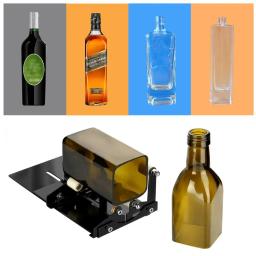 Diy ferramenta de cortador de garrafa de vidro quadrado redondo vinho cerveja esculturas de vidro máquina de corte para cerveja vidro garrafas titular - Image 2