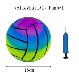 Conjunto inflável de bola esportiva para crianças, basquete, futebol, voleibol com um inflador, melhores presentes para crianças, 2 peças - Image 4