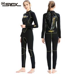 Roupa de mergulho de neoprene feminina, 5mm, mergulho submarina, estrutura de mergulho, mergulho, água profunda, maiô térmico espesso - Image 3