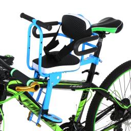 Assento de segurança dianteiro de bicicleta para crianças, bicicleta sela, montagem frontal, assento de criança, almofada, liberação rápida - Image 2