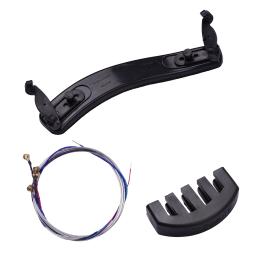 Conjunto de cordas silenciosas para violino, kit de substituição de peças de violino com 3/4 4/4 de violinhas espessadas, design durável e resistente - Image 1