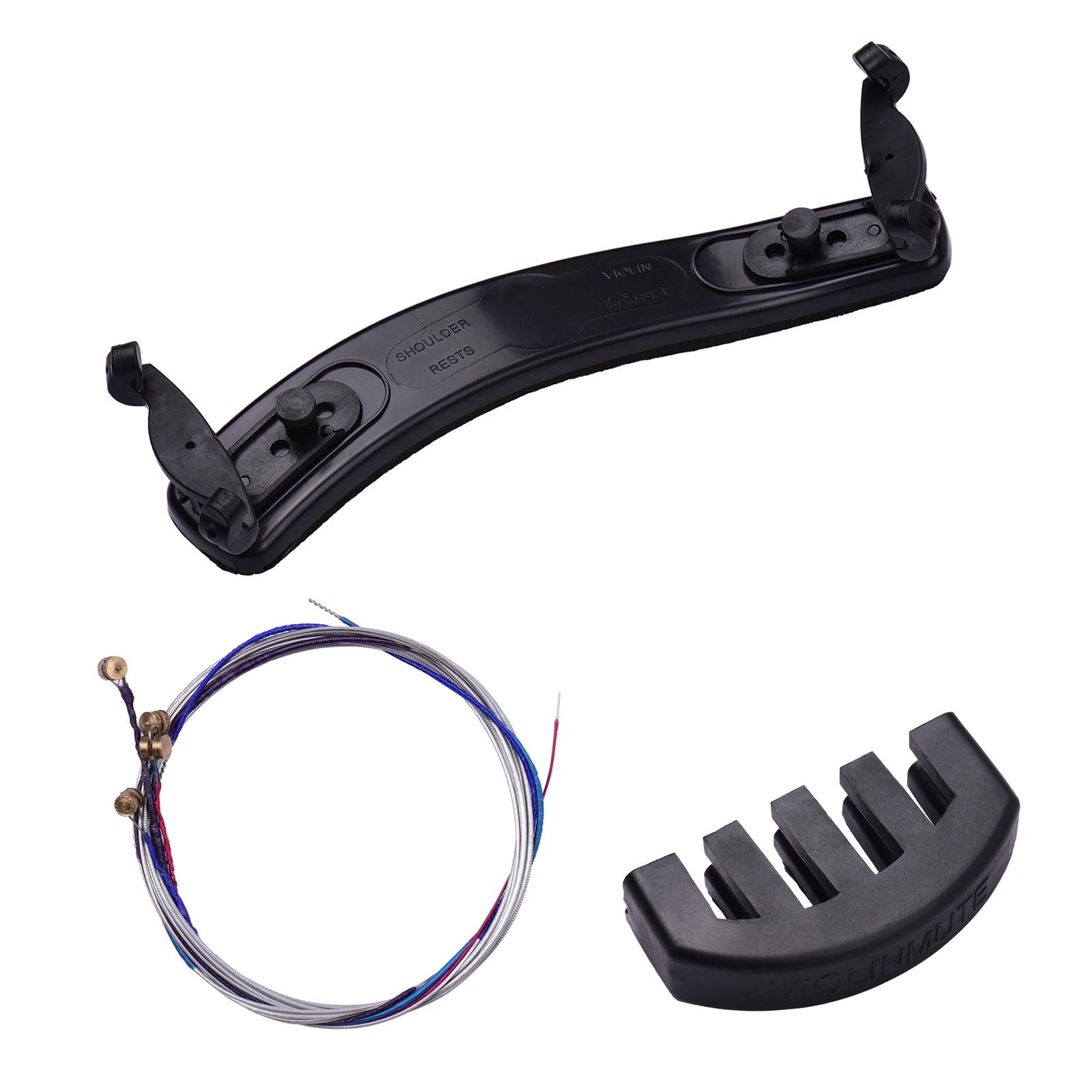 Cordas Silenciosas para Violino 3/4 e 4/4 - Kit de Substituição Durável e Resistente para Violinistas