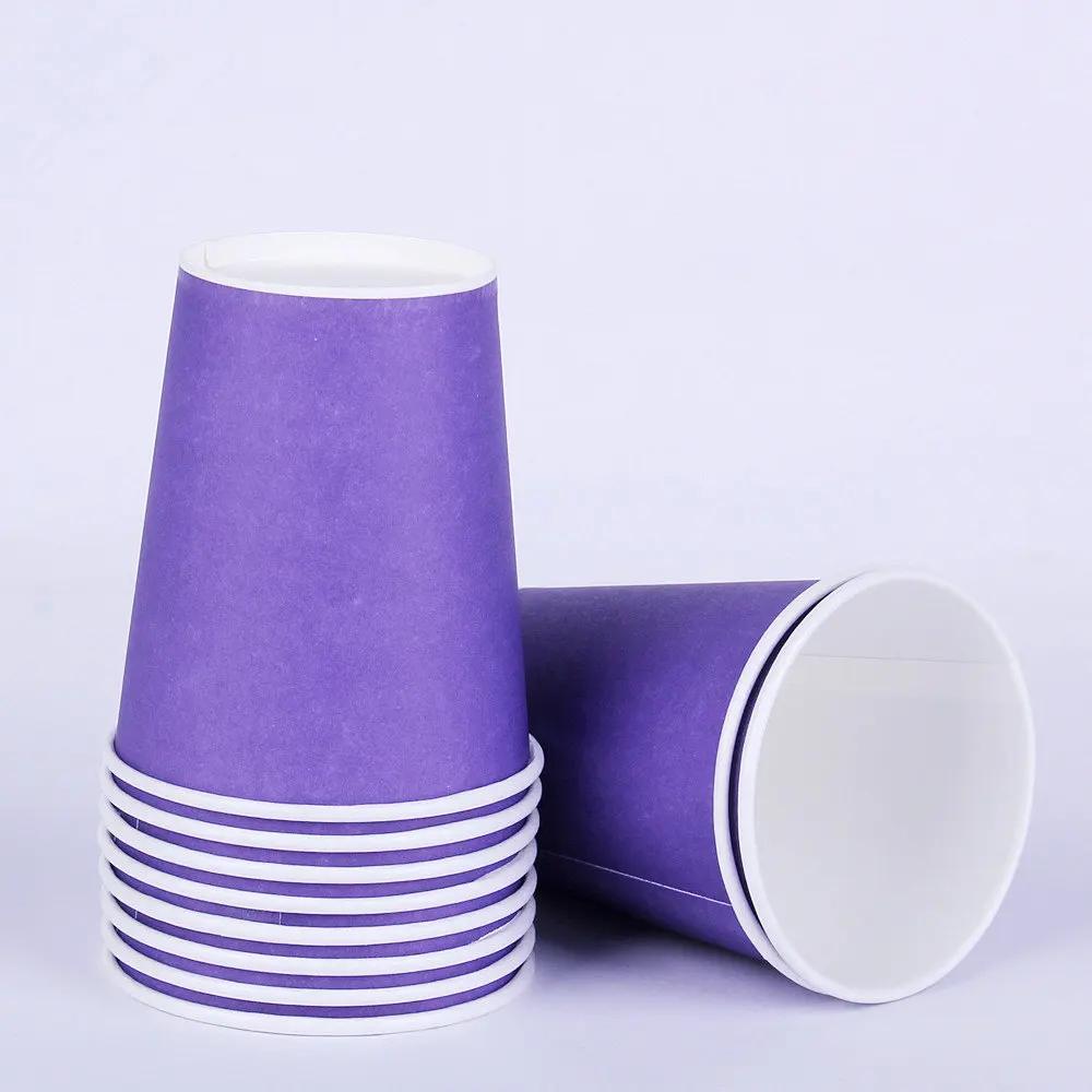 Preto/verde/azul/vermelho sólido descartável conjunto de utensílios de mesa festa fontes placas de papel copos festa de aniversário casamento decoração adulto favor - Image 1