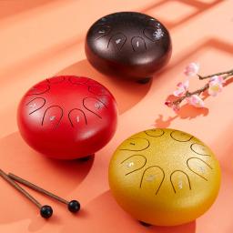 6 Polegada 8 tom de aço língua tambor máquina instrumentos musicais tambor handpan tambor língua de aço tambor mão tambor c-chave pan tambor - Image 5