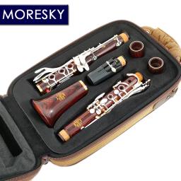 MORESKY-Cocobolo madeira profissional clarinete, Sibila Redwood, Prata Chaves chapeado, Sib Klarnet, Luna ES - Image 2