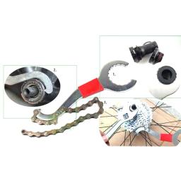 Chave inglesa de bicicleta, corrente de bicicleta, chave de roda livre, suporte inferior, removedor, ferramenta de reparo, acessórios de bicicleta - Image 3