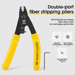 Kit de ferramentas para fibra ótica, conjunto de 3 pacotes com tesouras de fibra têxtil e alicates para desenhos de fibra ótica - Image 2
