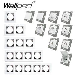 Regulador de intensidade de luz led 110-250v, 600w, painel de vidro cristal branco eu com controle de intensidade, 1 lâmpada led rotativa europeia, 600w com clipes garras - Image 4