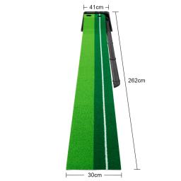 Golf Indoor Putting Green com Bola Return, Automático, Portátil, Jogo, Prática, Auxílio de Treinamento para Casa, Uso do Quintal, 2 Bolas, Grátis - Image 4