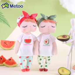 Metoo Fruit Angela Doll para meninas, brinquedos de pelúcia, melancia, fresco, fofo, kawaii, presente infantil, novo - Image 1