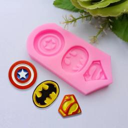 Desenhos animados herói silicone doces artesanato moldes ferramentas de resina cupcake cozimento moldes fondant ferramentas de decoração do bolo - Image 2