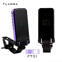 FLAMMA-Clip-on Tuner para guitarra acústica elétrica, todos os instrumentos, baixo Ukeles, presente de Natal, FT01 - Image 5