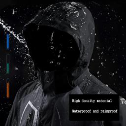Jaqueta para homem e mulher, casaco impermeável de outono e inverno para acampamento, caminhadas e pesca, corta-vento com capuz 3 em 1, casaco plus size de tamanho grande - Image 3