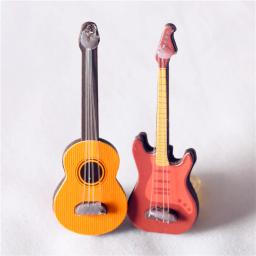 Instrumentos musicais de boneca escala 1/12, acessórios para casa de bonecas, piano em miniatura, violino, guitarra, tambor, microfone, trompete, modelo artesanal - Image 3