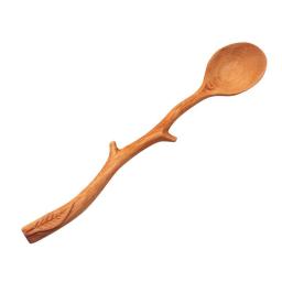 Ramo Forma Longo Punho De Café Agitando Colher, Colher De Faia, Estilo Japonês, Design Criativo, Louça De Alta Qualidade - Image 6