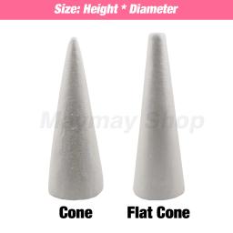 Cone De Isopor De Poliestireno, Cone De Espuma Plana Para Artesanato Artesanal, Celebração Do Partido DIY, Decorações Do Festival, Acessório De Natal - Image 2