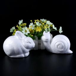 Modelagem animais forma bolas de espuma de poliestireno branco isopor artesanato para presentes de natal diy fontes de festa de casamento decoração - Image 5