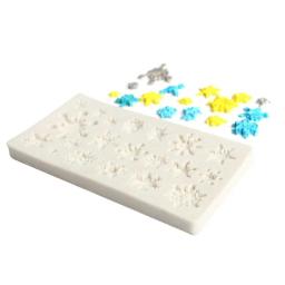Molde do bolo em forma de floco de neve do silicone Fondant moldes Sugar Craft, ferramenta do bolo, neve Fondant, Natal, moldes de decoração do inverno - Image 4